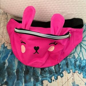 Girls Pink Bunny Belt Bag with Ear Details
